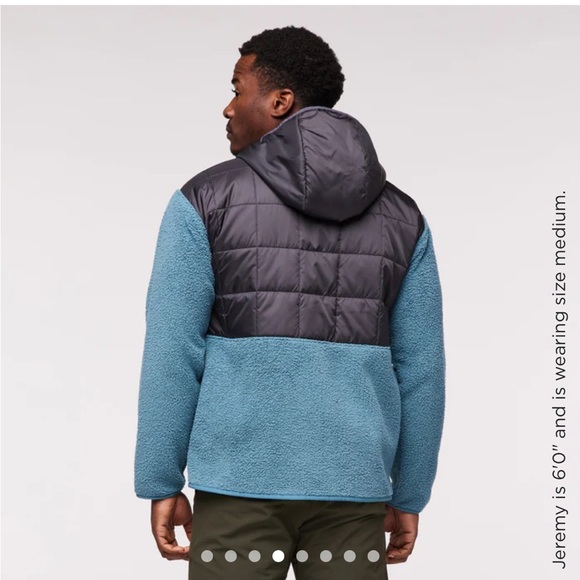 Cotopaxi Men's Large Trico Hybrid Jacket Grey Blue NWT Hood Graphite Blue - Picture 5 of 14